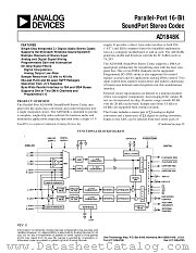 AD1848KP datasheet pdf Analog Devices