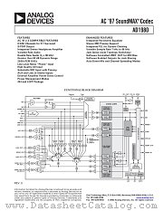 AD1953YSTRL7 datasheet pdf Analog Devices