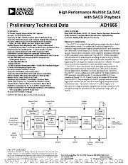AD1955YRS datasheet pdf Analog Devices