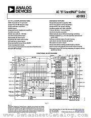 AD1985JSTZ-REEL1 datasheet pdf Analog Devices