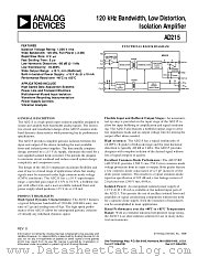 AD215AY datasheet pdf Analog Devices