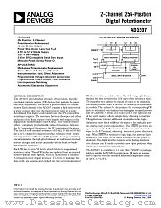 AD5207BRU50-REEL7 datasheet pdf Analog Devices