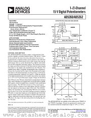 AD5260BRU50-REEL7 datasheet pdf Analog Devices