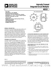 AD532KD+ datasheet pdf Analog Devices