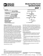 AD549SH datasheet pdf Analog Devices