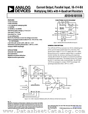 AD5546BRU-REEL7 datasheet pdf Analog Devices