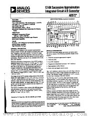 AD572SD datasheet pdf Analog Devices