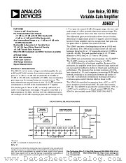 AD603ACHIPS datasheet pdf Analog Devices