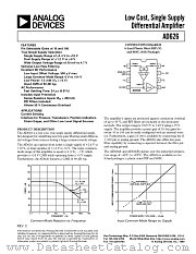 AD626AR-REEL7 datasheet pdf Analog Devices