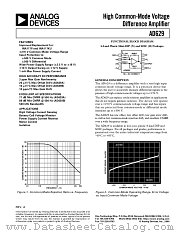 AD629AR datasheet pdf Analog Devices
