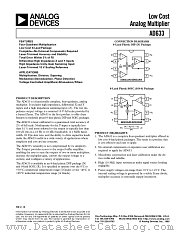 AD633JR datasheet pdf Analog Devices