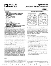 AD637SD datasheet pdf Analog Devices