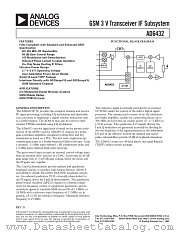 AD6432AST datasheet pdf Analog Devices