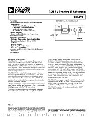 AD6459ARS datasheet pdf Analog Devices