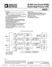 AD6634BBC datasheet pdf Analog Devices