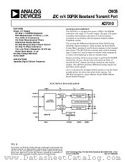 AD7010ARS datasheet pdf Analog Devices