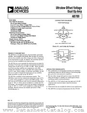 AD708AQ datasheet pdf Analog Devices