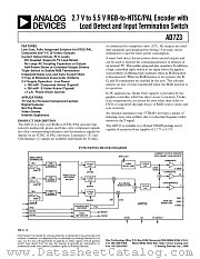 AD723ARU-REEL datasheet pdf Analog Devices