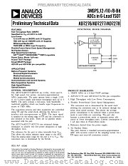AD7277BRM datasheet pdf Analog Devices
