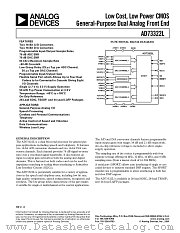 AD73322LYRU datasheet pdf Analog Devices