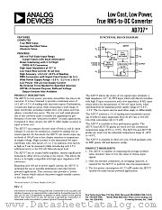 AD737KR-REEL datasheet pdf Analog Devices