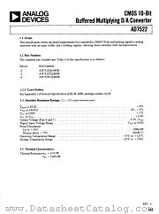 AD7522SQ/883B datasheet pdf Analog Devices