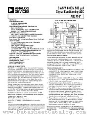 EVAL-AD7714-3EB datasheet pdf Analog Devices
