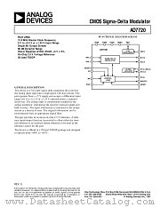 AD7720BRU datasheet pdf Analog Devices
