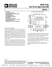 AD7721SQ datasheet pdf Analog Devices