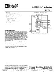 AD7724AST datasheet pdf Analog Devices
