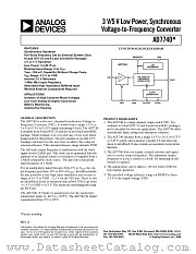 AD7740YRT datasheet pdf Analog Devices