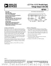 AD7801BRU datasheet pdf Analog Devices