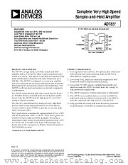 AD783AQ datasheet pdf Analog Devices
