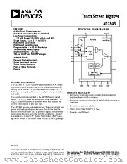 EVAL-AD7843CB datasheet pdf Analog Devices