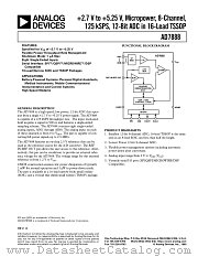 AD7888BRU datasheet pdf Analog Devices