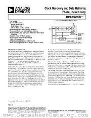 AD802 datasheet pdf Analog Devices