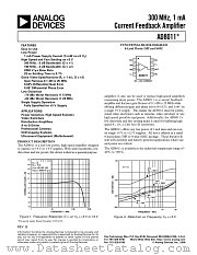 AD8011AR datasheet pdf Analog Devices