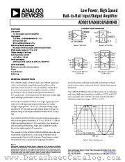 AD8040AR-REEL7 datasheet pdf Analog Devices