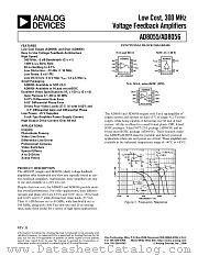 AD8055AR datasheet pdf Analog Devices