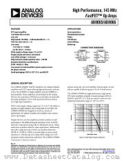 AD8066ARZ-REEL1 datasheet pdf Analog Devices