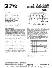 AD8313ARM datasheet pdf Analog Devices