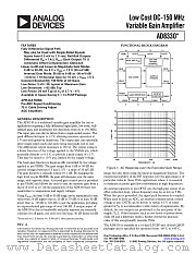 AD8330ACP-REEL7 datasheet pdf Analog Devices
