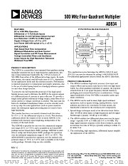 AD834JR-REEL7 datasheet pdf Analog Devices