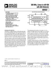 AD8367-EVAL datasheet pdf Analog Devices