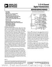 AD8400AR50 datasheet pdf Analog Devices