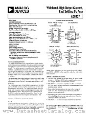 AD842SQ datasheet pdf Analog Devices