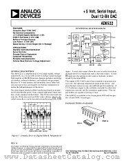 AD8522AN datasheet pdf Analog Devices