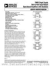 AD8591ART datasheet pdf Analog Devices