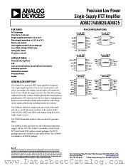 AD8626AR-REEL7 datasheet pdf Analog Devices