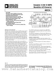 AD872ASE datasheet pdf Analog Devices